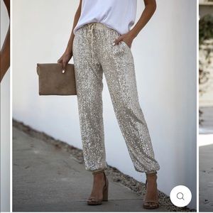 VICI SEQUIN JOGGERS